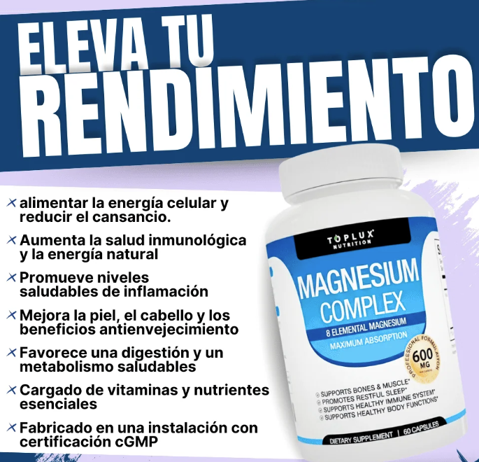 Magnesium Complex TOPLUX 90 Capsulas