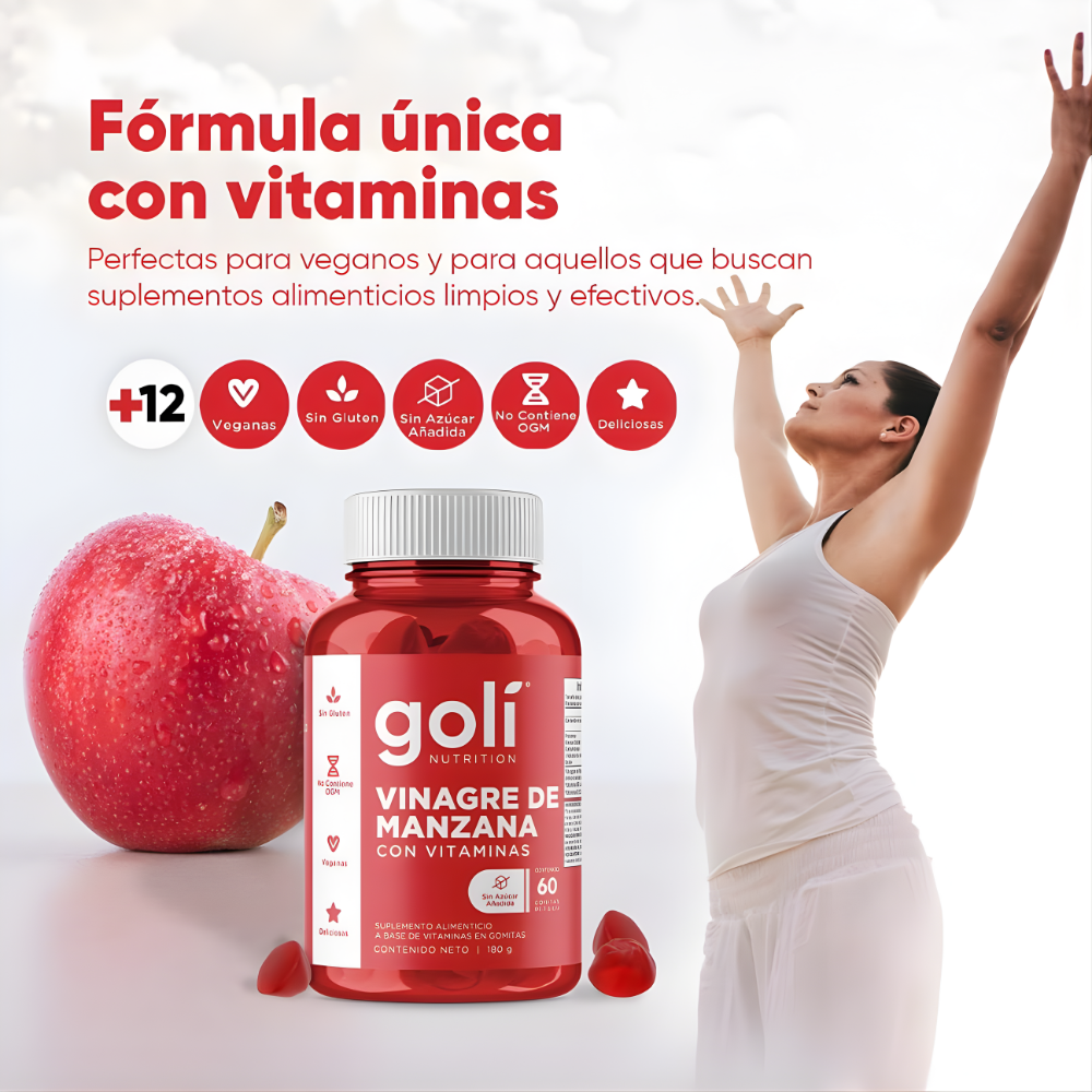 Suplemento Goli Vinagre de Manzana – Gomitas